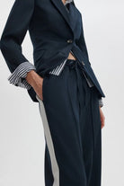 SIENA WOOL SIDE STRIPE PANT - Pants - Sassanova