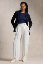 DOUBLE KNIT WOOL SINGLE BREASTED BLAZER - Jackets - Sassanova