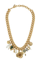 GAIA CHARM NECKLACE- GLD/MULTI
sassanova