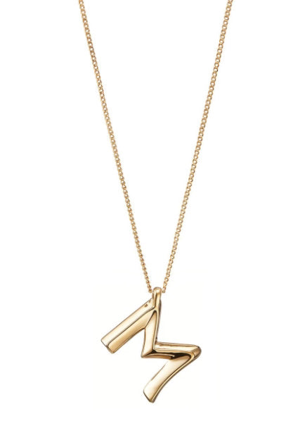 JB GOLD MONOGRAM NECKLACE