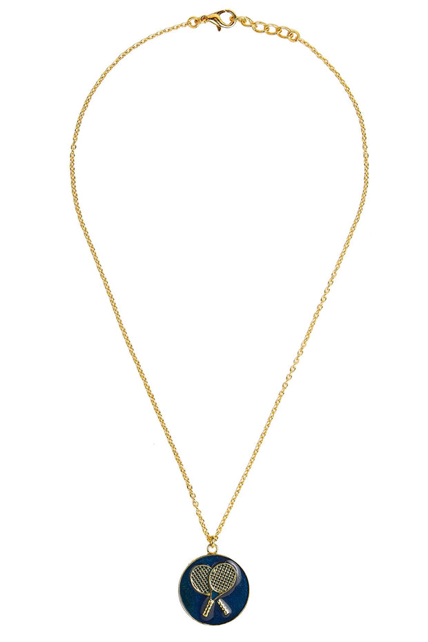 TENNIS CHARM NECKLACE