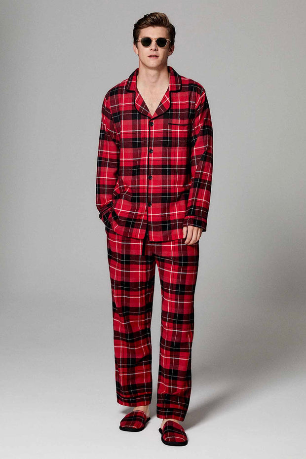 MENS NICHOLAS PLAID LS CLASSIC PJ SET