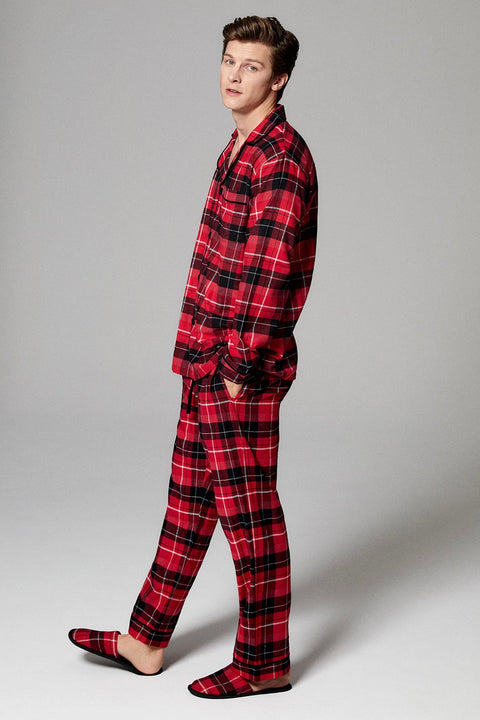 MENS NICHOLAS PLAID LS CLASSIC PJ SET
