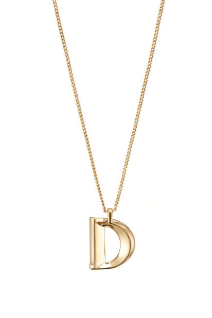 JB GOLD MONOGRAM NECKLACE