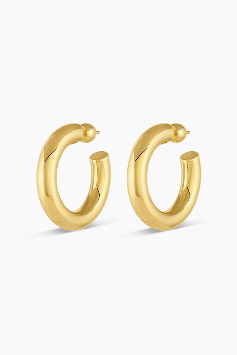 LOU STATEMENT HOOPS- GOLD