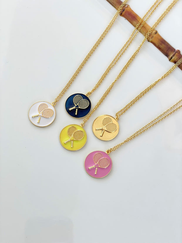 TENNIS CHARM NECKLACE