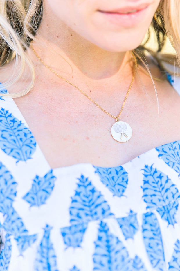 TENNIS CHARM NECKLACE