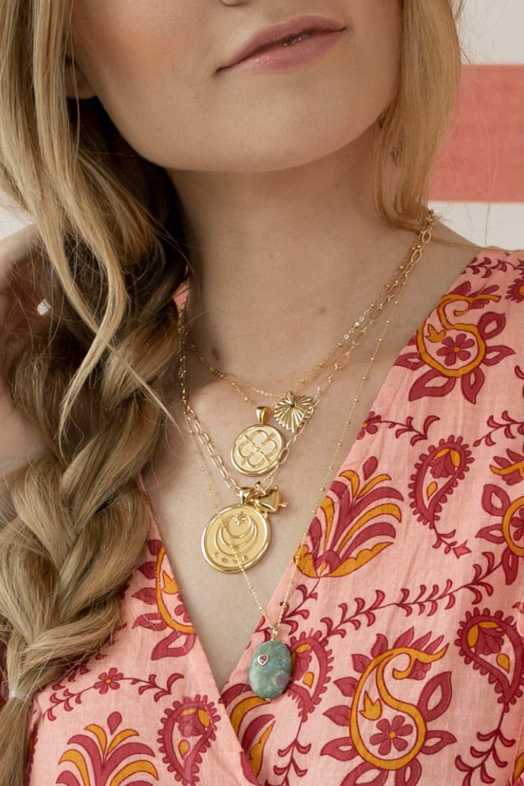 LOVE ORIGINAL NECKLACE- DRAWN LINK CHAIN - Necklaces - Sassanova