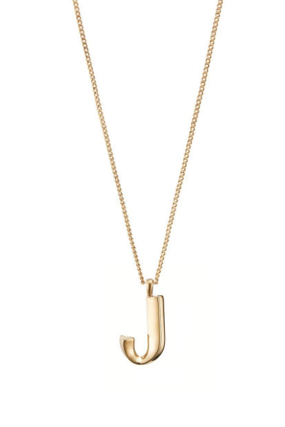 JB GOLD MONOGRAM NECKLACE