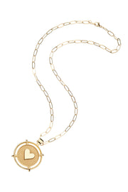 EL CORAZON NECKLACE- DRAWN LINK CHAIN