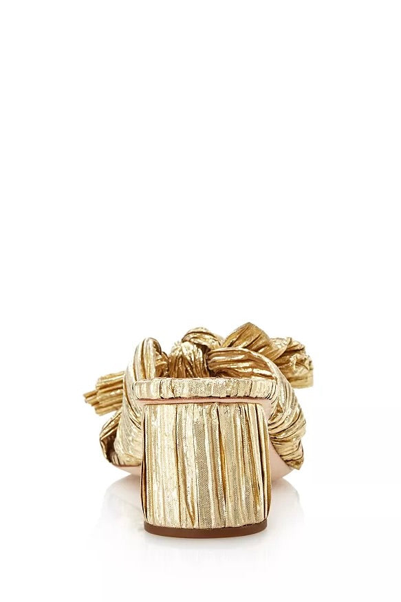 EMILIA PLEATED BOW HEEL - Sassanova