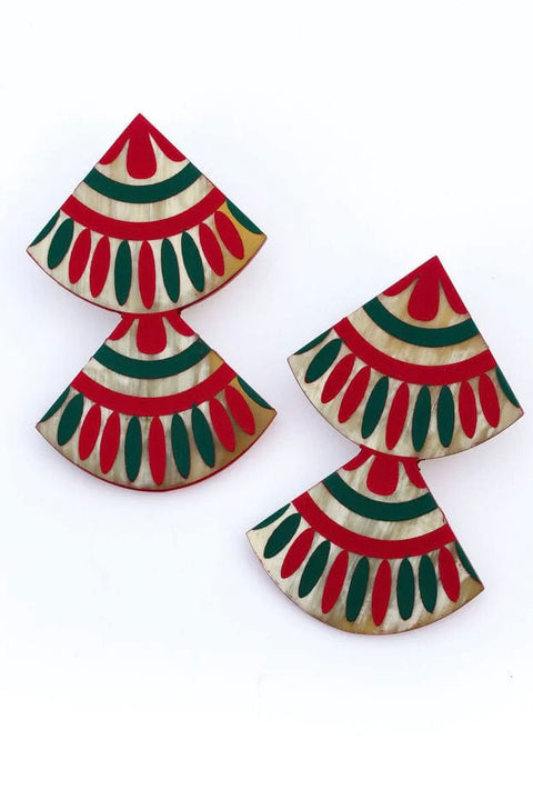 NAVIDAD DOUBLE TILE EARRINGS