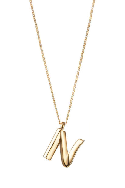 JB GOLD MONOGRAM NECKLACE