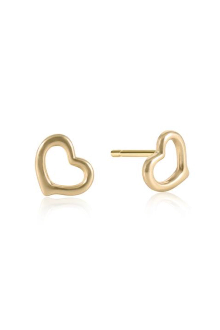 LOVE STUD- GOLD - Earrings - Sassanova