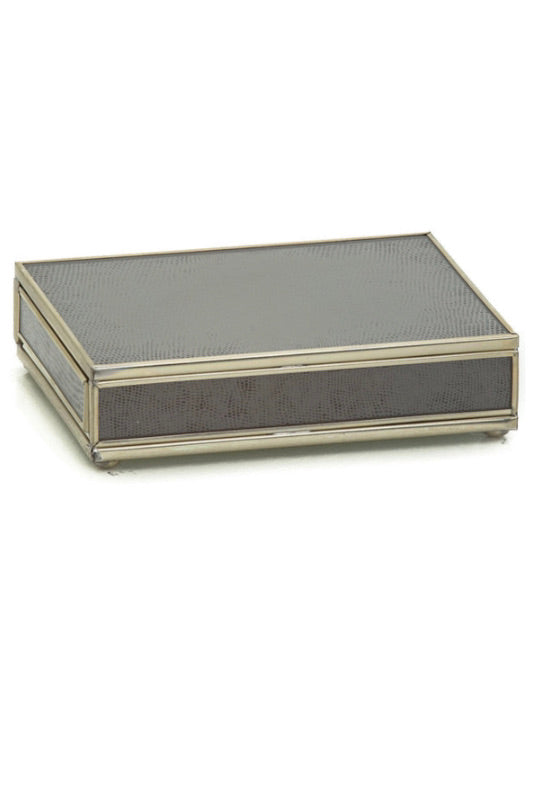 BROWN ANIMAL SKIN CARDBOX