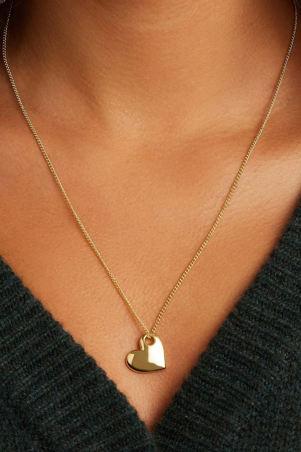 LOU HEART PENDANT NECKLACE- GOLD
sassanova